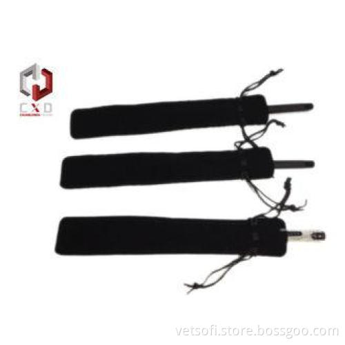 Long Pen / Pencil Velvet Drawstring Bag , Black Velvet Pouc